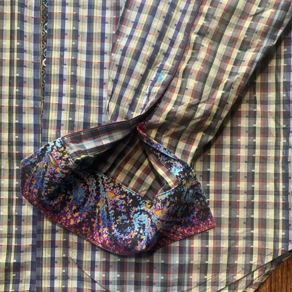Robert Graham Striped Shirt Classic Fit Colorful Men’s Size XL EUC - Picture 10 of 12